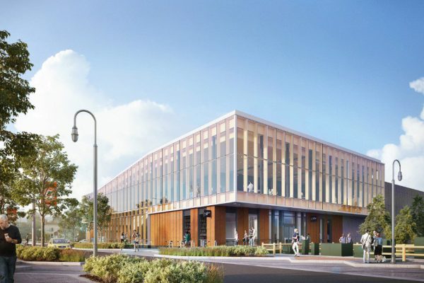 exterior render pa waterfront center
